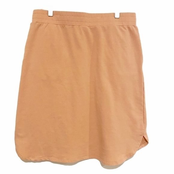 LOGO Lounge | French Terry Skirt Cotton Coral Pink Size Small - Picture 3 of 7